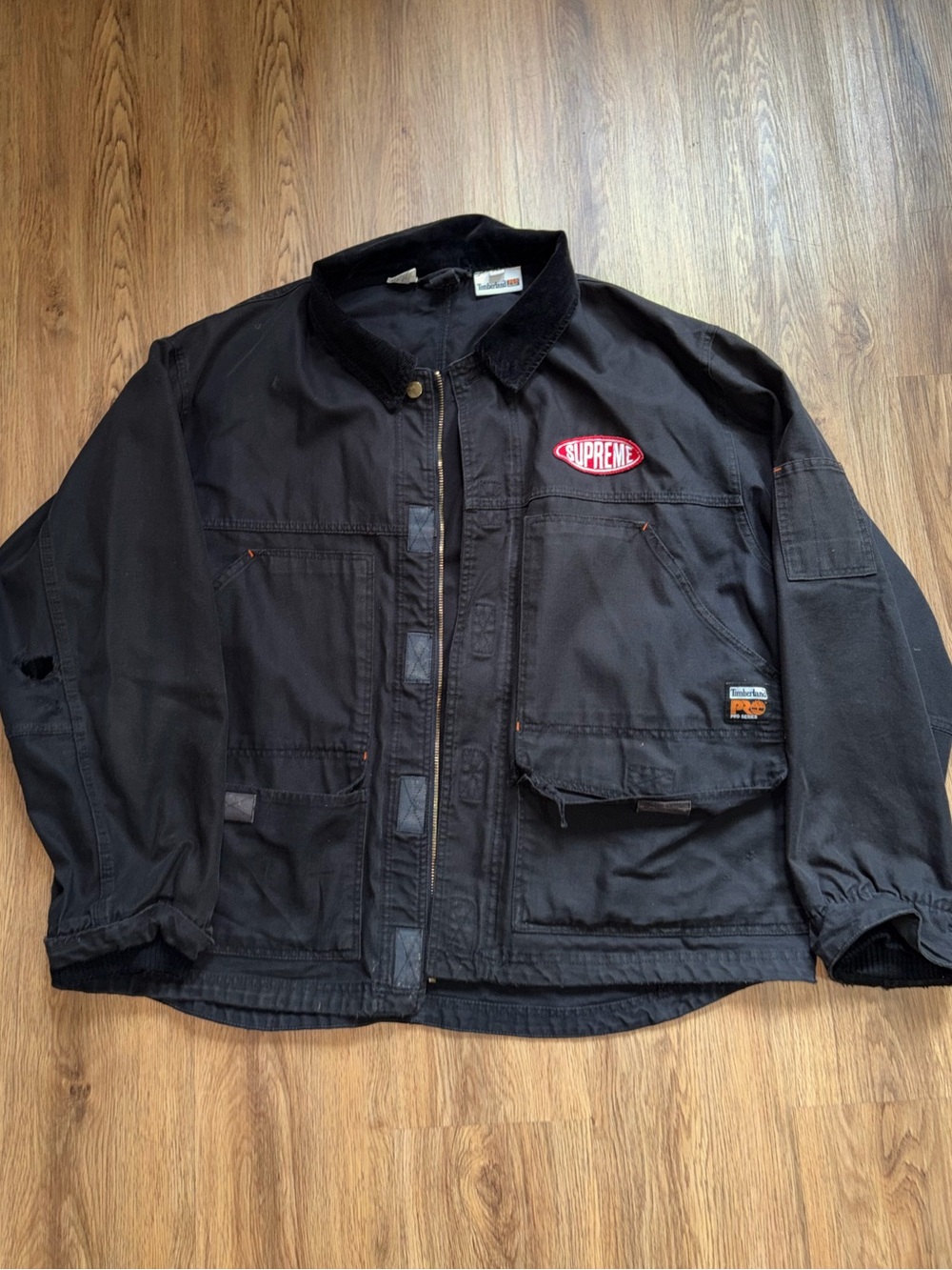 Timberland PRO Black Field Jacket with Red Patch